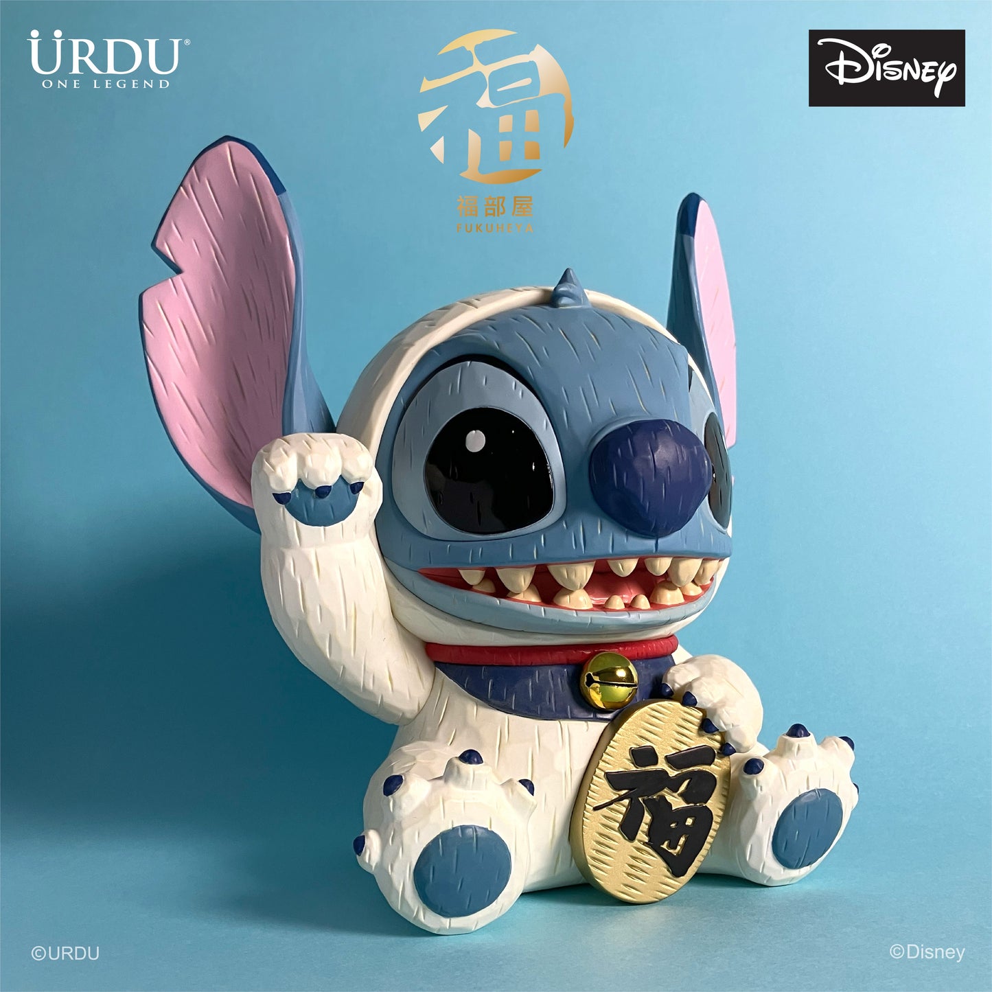Disney Fukuheya Maneki Neko - Stitch