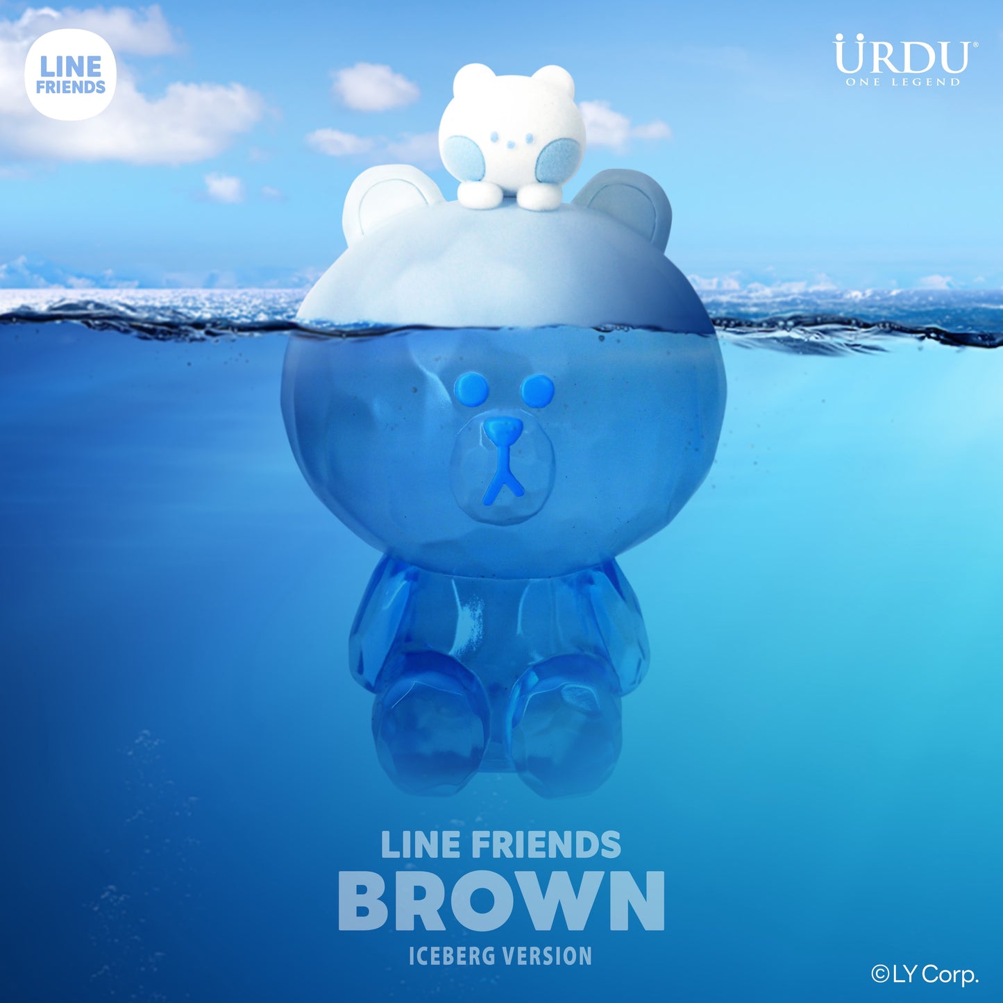 Line Friends Meets URDU Figure – Brown (Iceburg Ver.)