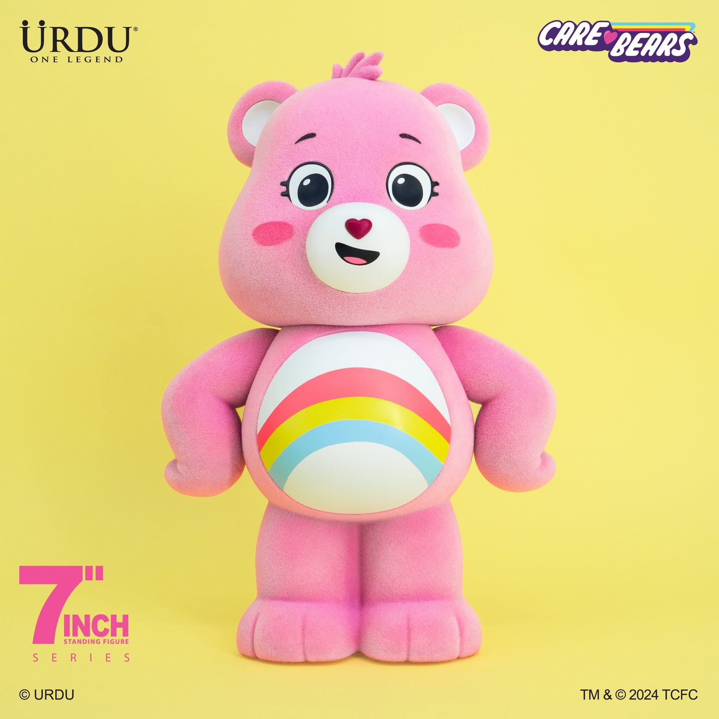 Care Bears Unlock The Magic (Cheer Bear) - 7 Inch Standing Figure