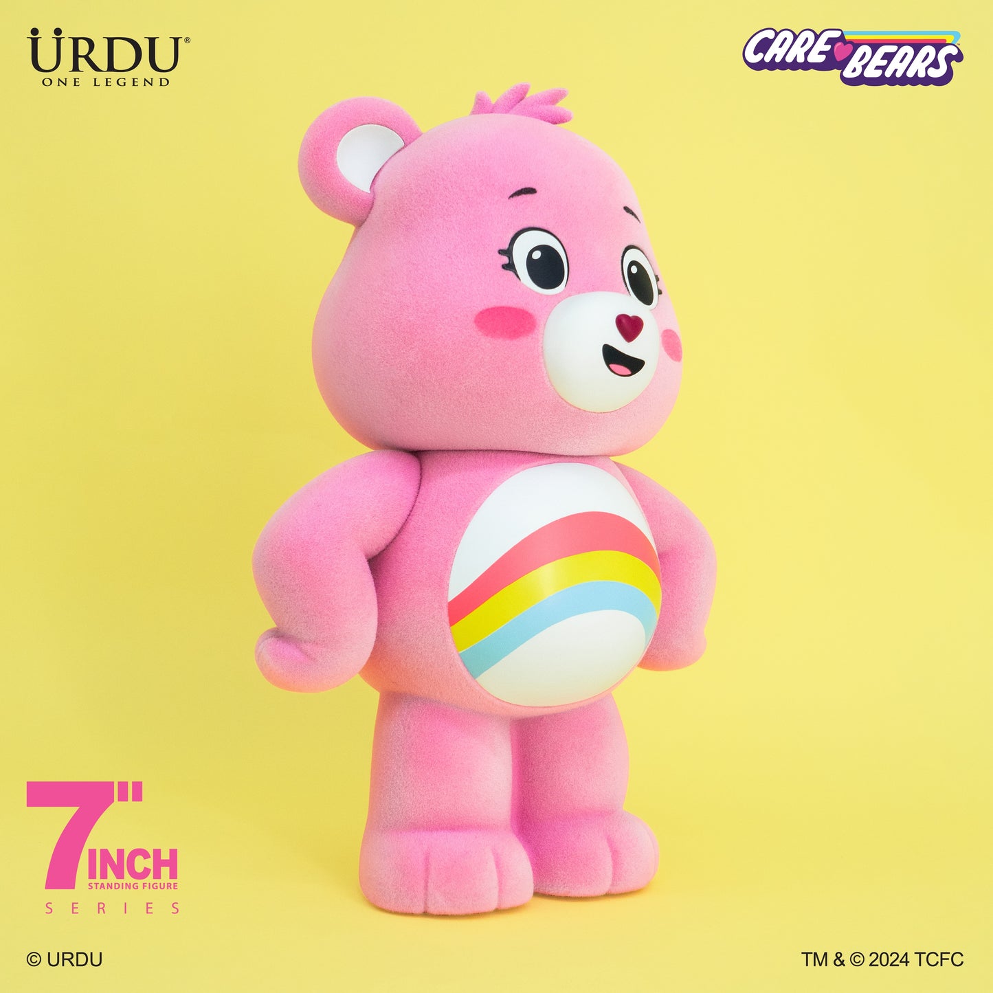 Care Bears Unlock The Magic (Cheer Bear) - 7 Inch Standing Figure