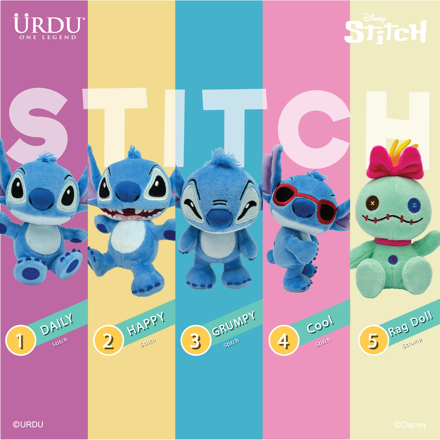 Disney Action Softoy Series Part 1 - Stitch