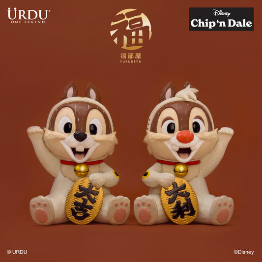 Disney Fukuheya Maneki Neko – Chip & Dale