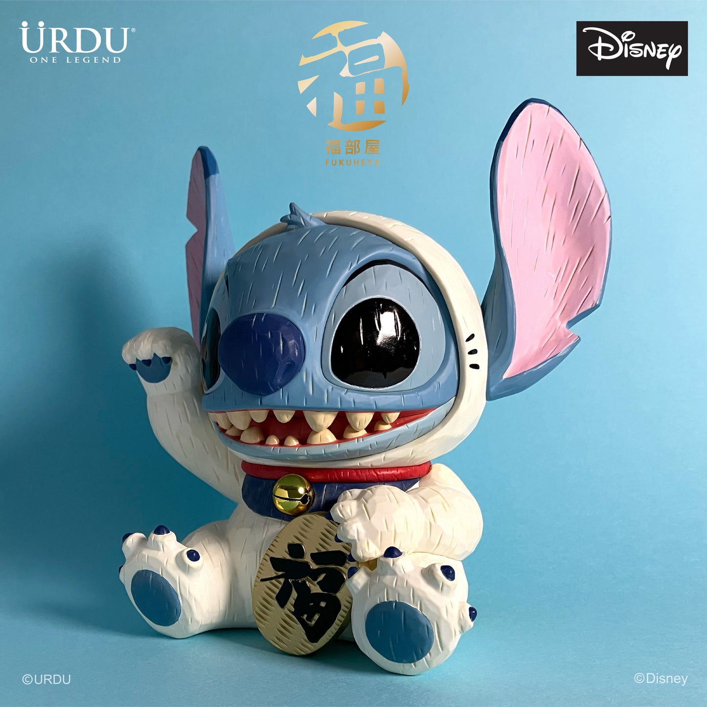 Disney Fukuheya Maneki Neko - Stitch